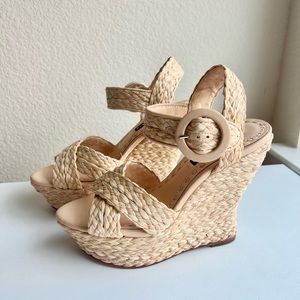 Alice + Olivia Josiey Sandal in Natural